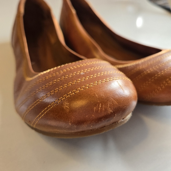 Timberland Brown Slip On Earthkeepers Ellsworth Leather Ballet Flats Shoes 10 - Picture 5 of 15
